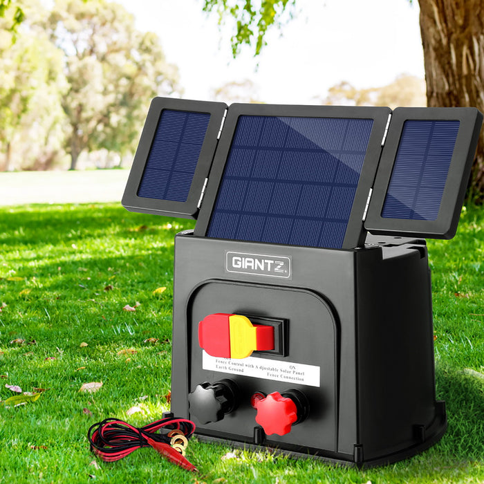 3Km Electric Fence Energiser Pet Solar Energizer 0.1J