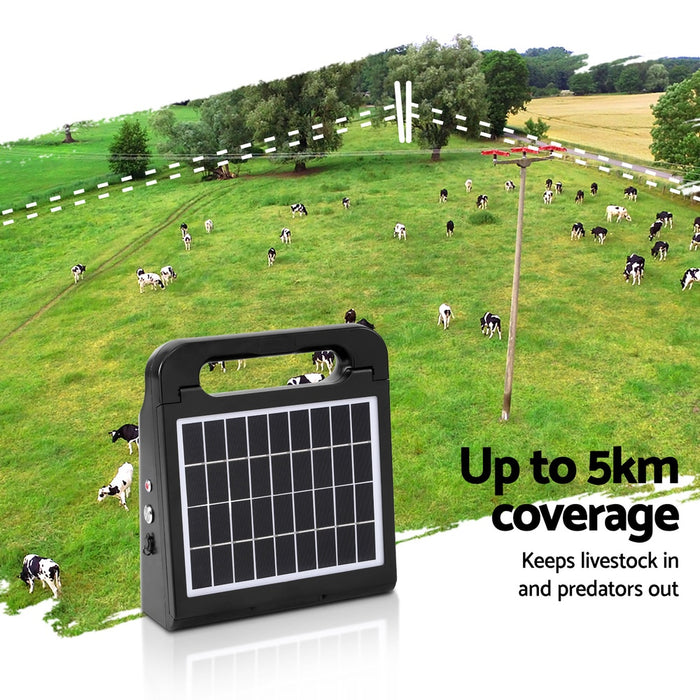 5Km Electric Fence Energiser Solar Farm 0.3J