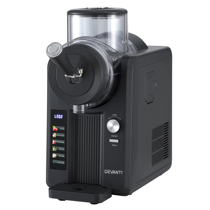 2L Slushie Machine Ice Cream Maker Frozen Smoothies Milkshakes Black