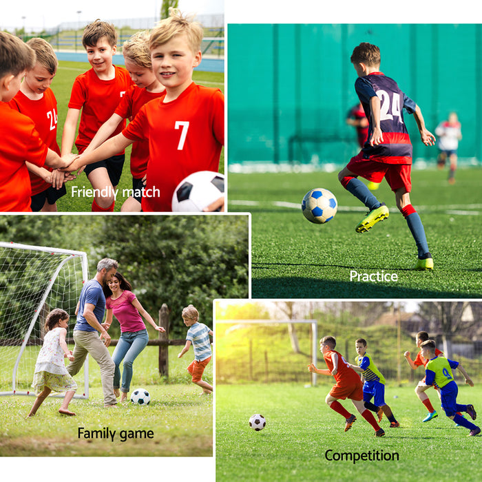 12Ft Soccer Football Goal Net Upvc Frame With Pe Mesh Weatherproof Portable Goals For Backyard Training Competitive Play