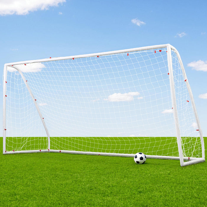 12Ft Soccer Football Goal Net Upvc Frame With Pe Mesh Weatherproof Portable Goals For Backyard Training Competitive Play