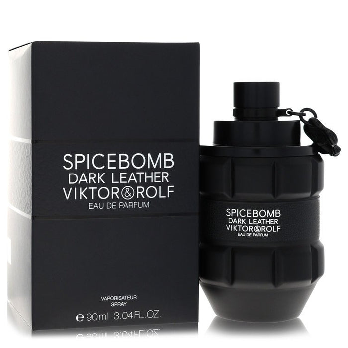 Spicebomb Dark Leather Eau De Parfum Spray By Viktor & Rolf For Men-90 Ml