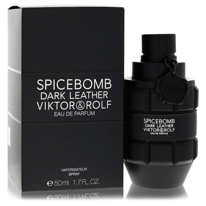 Spicebomb Dark Leather Eau De Parfum Spray By Viktor & Rolf For Men-50 Ml