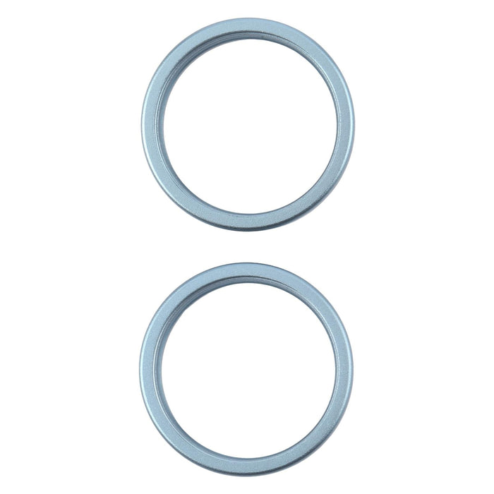 For Iphone 16 Plus 2Pcs / Set Rear Camera Glass Lens Metal Outside Protector Hoop Ring