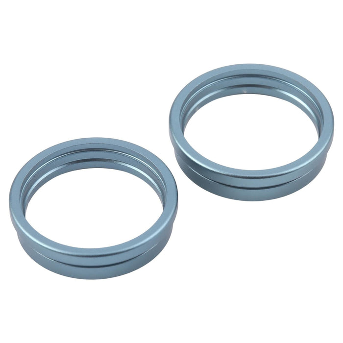 For Iphone 16 Plus 2Pcs / Set Rear Camera Glass Lens Metal Outside Protector Hoop Ring