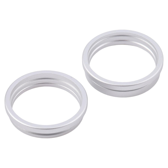 For Iphone 16 Plus 2Pcs / Set Rear Camera Glass Lens Metal Outside Protector Hoop Ring
