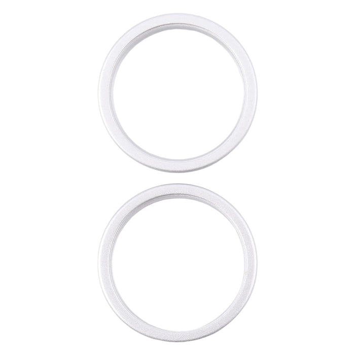 For Iphone 16 Plus 2Pcs / Set Rear Camera Glass Lens Metal Outside Protector Hoop Ring