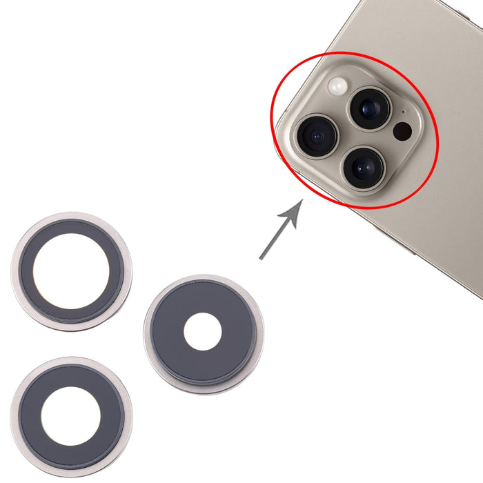 For Iphone 16 Pro 3Pcs / Set Original Camera Lens Cover