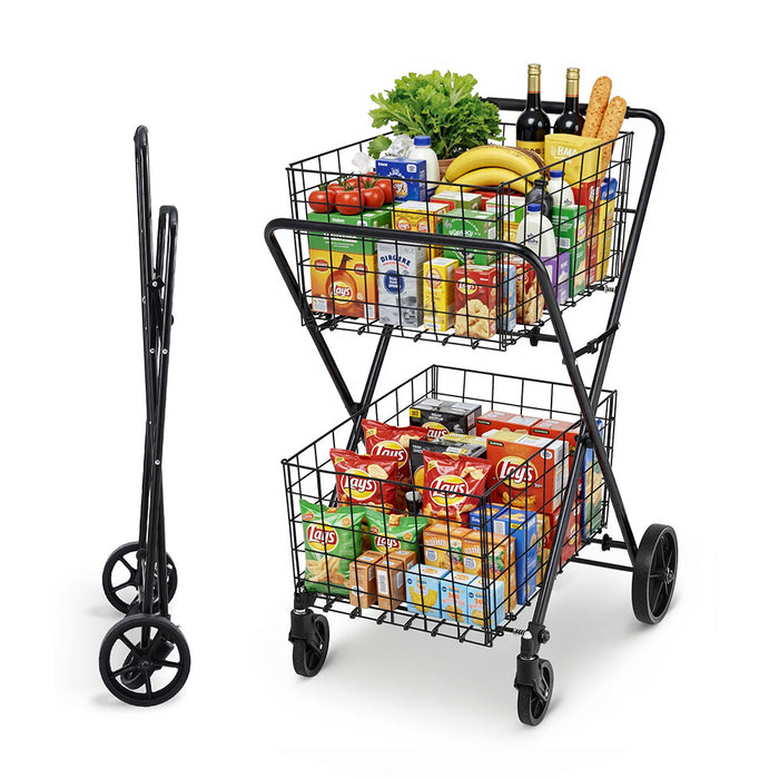 Foldable Shopping Trolley Cart