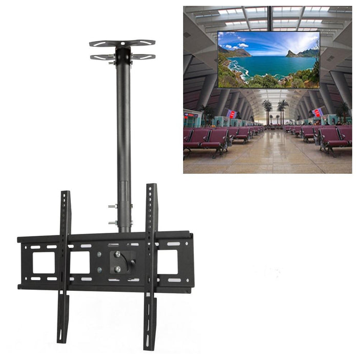 32-70 Inch Universal Height & Angle Adjustable Lcd Tv Wall-Mounted Ceiling Dual-Use Bracket - Retractable Length 1M