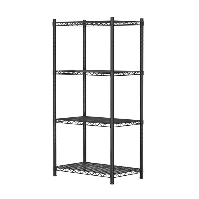 4-Tier Shelving Unit Adjustable Garage Storage Shelves Kitchen Rack Steel