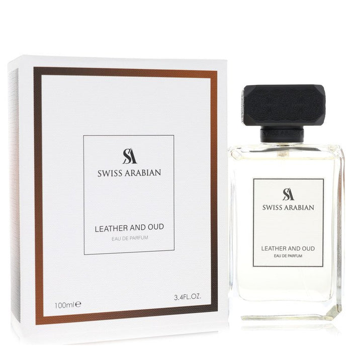 Leather And Oud Eau De Parfum Spray By Swiss Arabian For Men-100 Ml