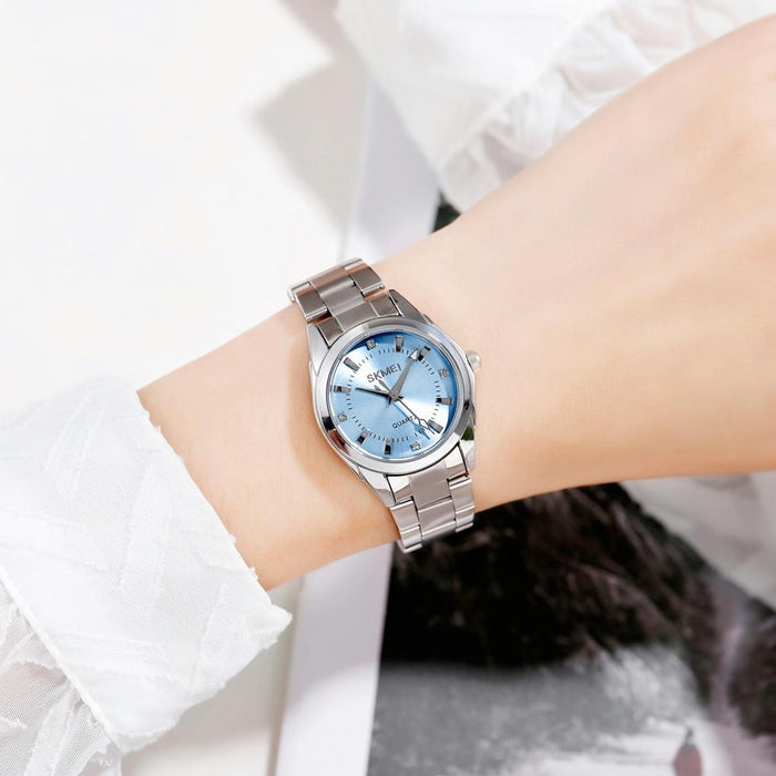 1620 Delicate Rhinestone Creative Casual Waterproof Quartz Women Steel Strap Watch