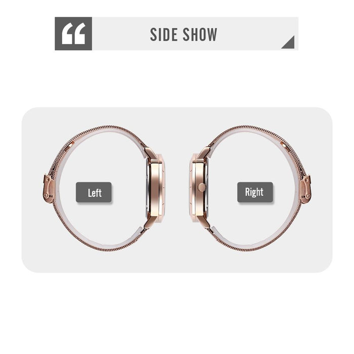 9204 Fashion Skeleton Rotating Dial Waterproof Business Mesh Belt Quartz Men Watch