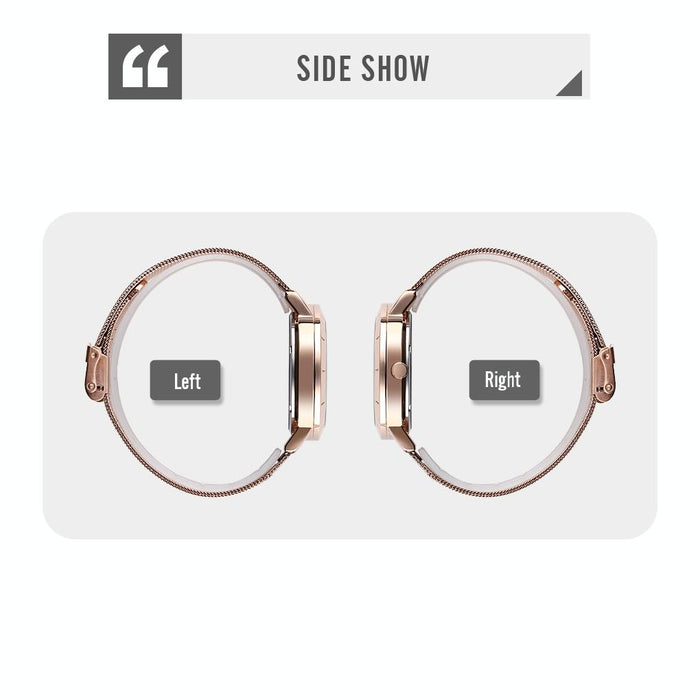 9204 Fashion Skeleton Rotating Dial Waterproof Business Mesh Belt Quartz Men Watch