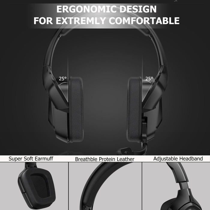 Stereo Gaming Headset With Mic & Led For Ps4 / Xbox / Laptop