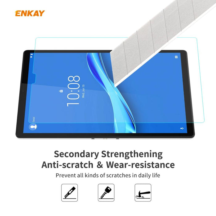 For Lenovo M10 Plus 10.3 Hat-Prince 0.33Mm 9H Surface Hardness 2.5D Explosion-Proof Tempered Glass Screen Protector