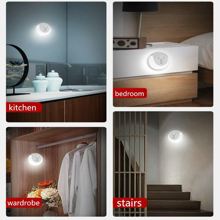 Motion Sensor Usb Night Light Smile Magnetic Design