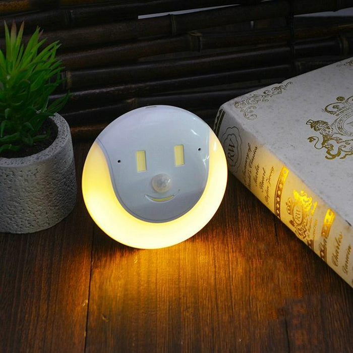 Motion Sensor Usb Night Light Smile Magnetic Design