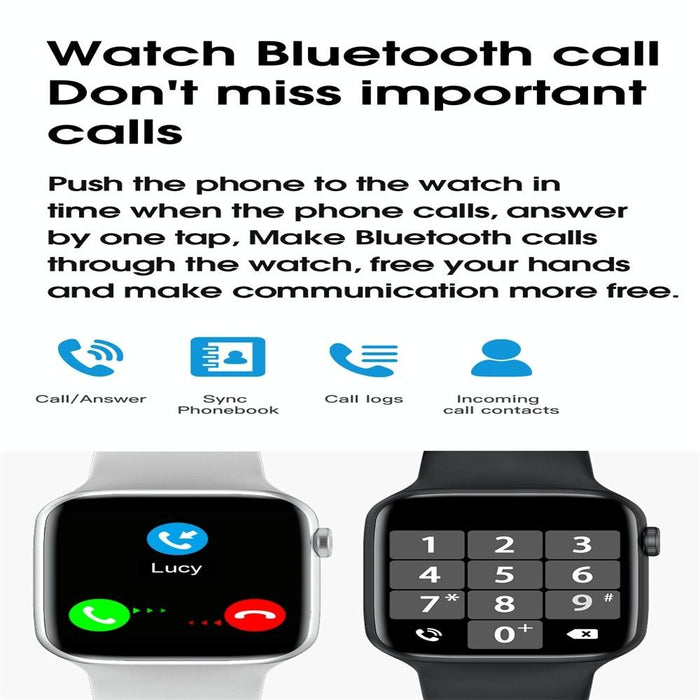 1.75 Inch Ips Smart Watch Waterproof Temp / Heart / Bp / Sleep Monitoring