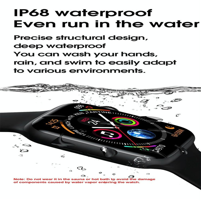 1.75 Inch Ips Smart Watch Waterproof Temp / Heart / Bp / Sleep Monitoring