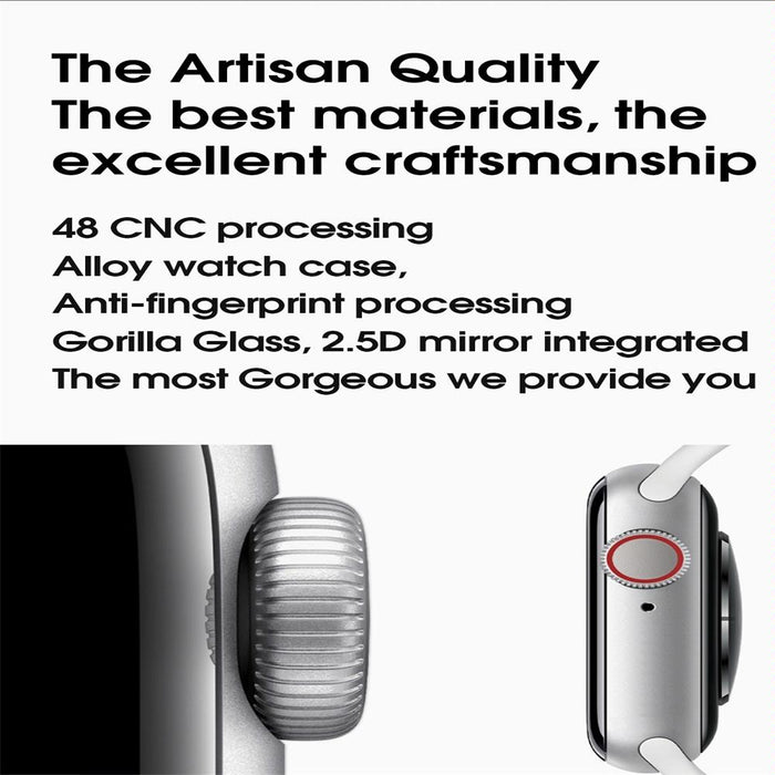 1.75 Inch Ips Smart Watch Waterproof Temp / Heart / Bp / Sleep Monitoring