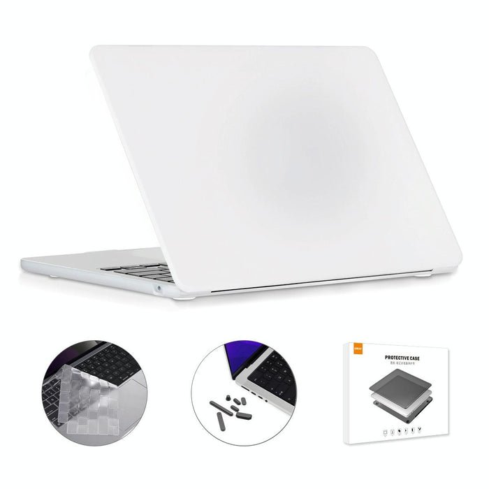 For Macbook Air 13.6 2022 / 2024 A2681 M2 / A3113 M3 Eu Version 3 In 1 Matte Laptop Case With Tpu Keyboard Film / Anti-Dust Plugs