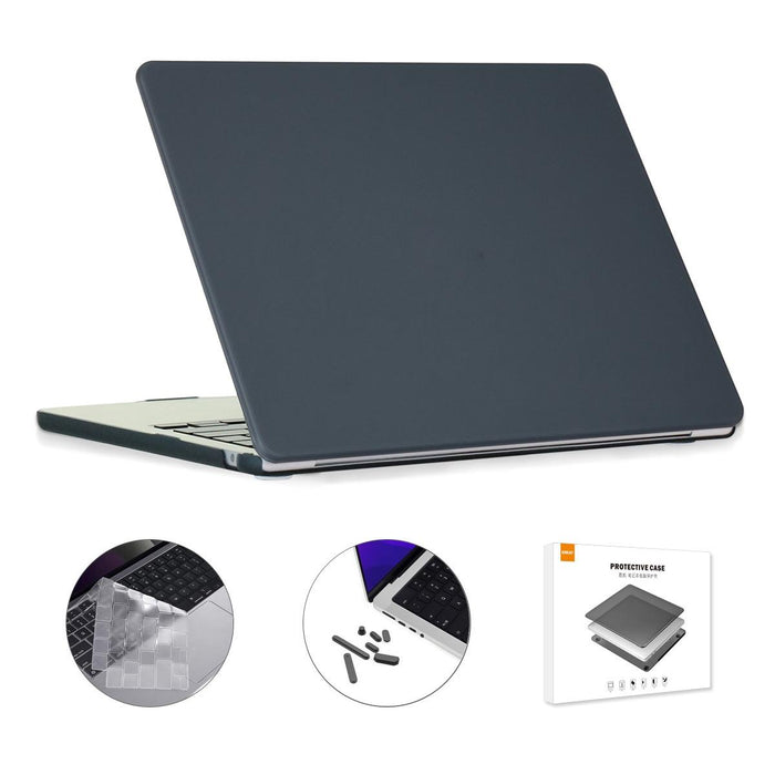For Macbook Air 13.6 2022 / 2024 A2681 M2 / A3113 M3 Eu Version 3 In 1 Matte Laptop Case With Tpu Keyboard Film / Anti-Dust Plugs