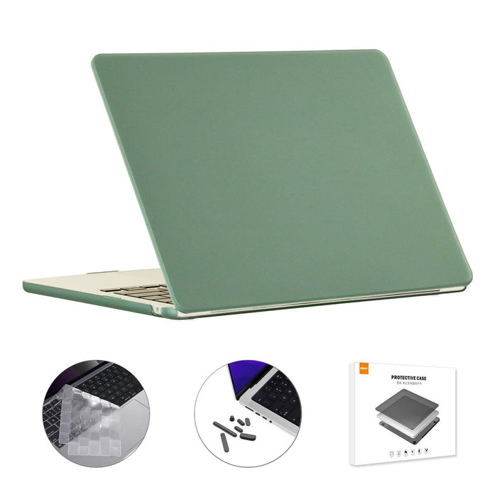 For Macbook Air 13.6 2022 / 2024 A2681 M2 / A3113 M3 Eu Version 3 In 1 Matte Laptop Case With Tpu Keyboard Film / Anti-Dust Plugs