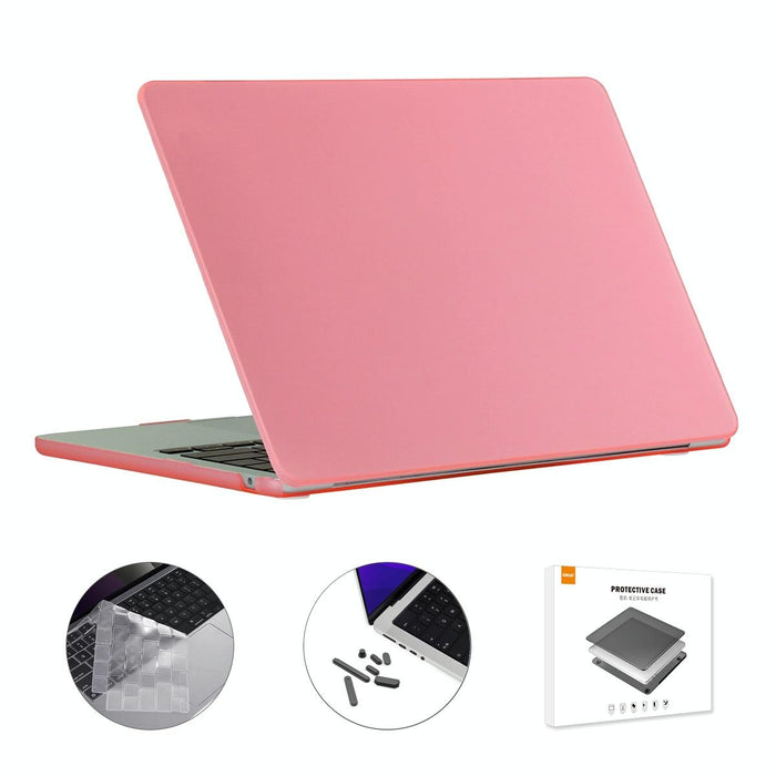 For Macbook Air 13.6 2022 / 2024 A2681 M2 / A3113 M3 Eu Version 3 In 1 Matte Laptop Case With Tpu Keyboard Film / Anti-Dust Plugs