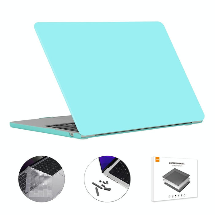 For Macbook Air 13.6 2022 / 2024 A2681 M2 / A3113 M3 Eu Version 3 In 1 Matte Laptop Case With Tpu Keyboard Film / Anti-Dust Plugs
