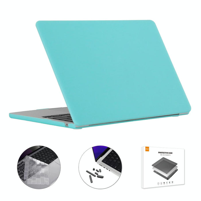 For Macbook Air 13.6 2022 / 2024 A2681 M2 / A3113 M3 Eu Version 3 In 1 Matte Laptop Case With Tpu Keyboard Film / Anti-Dust Plugs