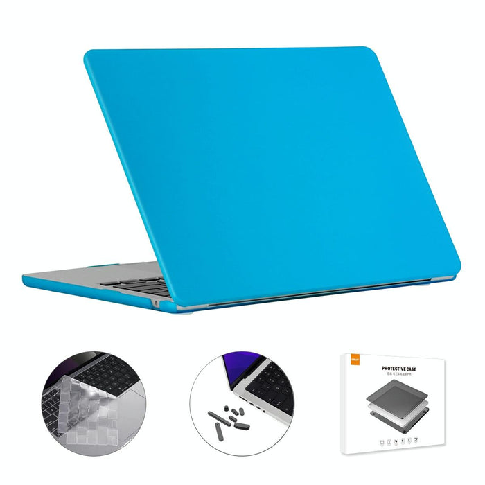 For Macbook Air 13.6 2022 / 2024 A2681 M2 / A3113 M3 Eu Version 3 In 1 Matte Laptop Case With Tpu Keyboard Film / Anti-Dust Plugs