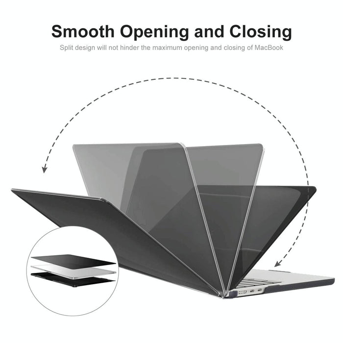 For Macbook Air 13.6 2022 / 2024 A2681 M2 / A3113 M3 Eu Version 3 In 1 Matte Laptop Case With Tpu Keyboard Film / Anti-Dust Plugs