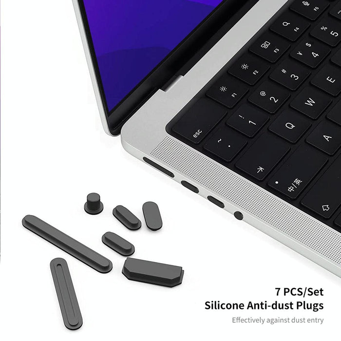 For Macbook Air 13.6 2022 / 2024 A2681 M2 / A3113 M3 Eu Version 3 In 1 Matte Laptop Case With Tpu Keyboard Film / Anti-Dust Plugs