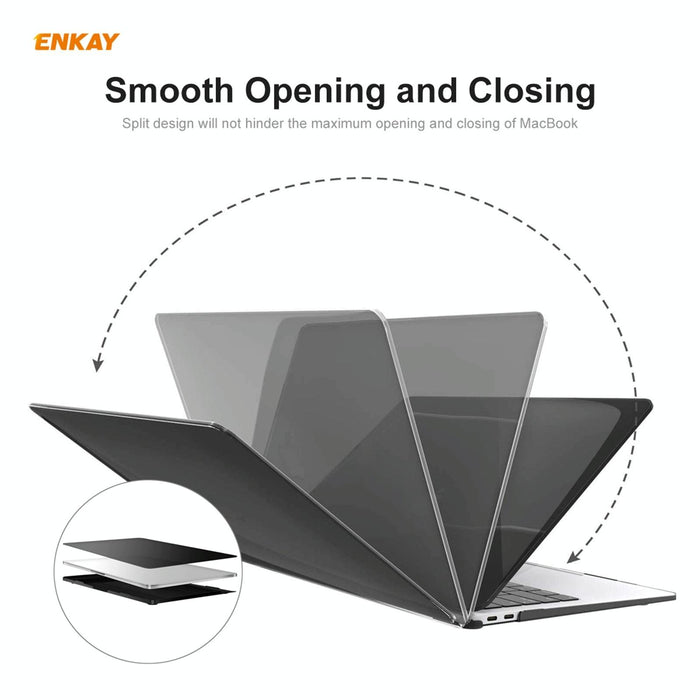 For Macbook Pro 13.3 Inch A1708 Without Touch Bar 3 In 1 Matte Laptop Protective Case + Eu Version Tpu Keyboard Film + Anti-Dust Plugs Set