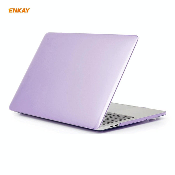 For Macbook Pro 15.4 Inch A1707 & A1990 With Touch Bar 3 In 1 Crystal Laptop Protective Case + Eu Version Tpu Keyboard Film + Anti-Dust Plugs Set