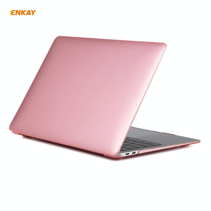 For Macbook Air 13.3 Inch A1932 2018 3 In 1 Crystal Laptop Protective Case And Eu Version Tpu Keyboard Film And Anti-Dust Plugs Set