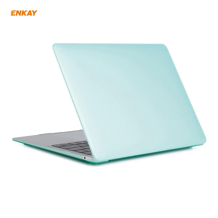 For Macbook Air 13.3 Inch A1932 2018 3 In 1 Matte Laptop Protective Case + Us Version Tpu Keyboard Film + Anti-Dust Plugs Set