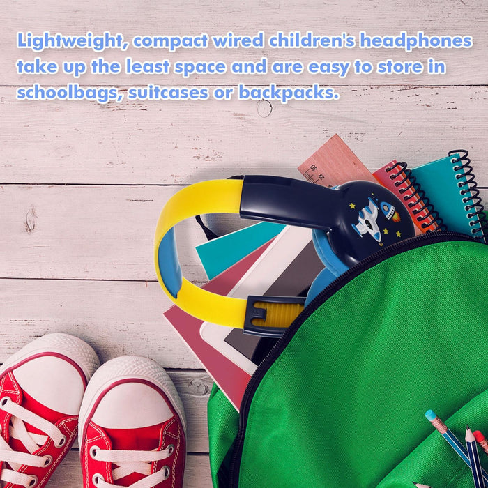 Portable Children's Wired Headphones Cute & Educational