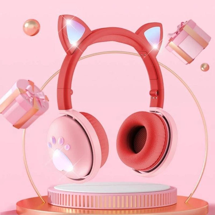 7.1 Surround Sound Cat Ear Gaming Headset With Mic