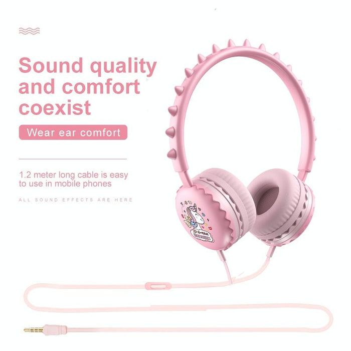 Cartoon Stereo Headphones With Mic Y19
