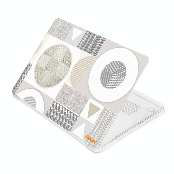 For Macbook Pro 16.2 Inch A2485 2021 / A2880 2023 Geometry Pattern Laotop Protective Crystal Case