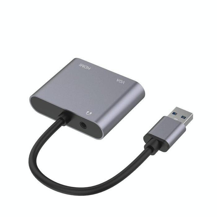 3-In-1 Usb Hub Adapter Hdmi Vga Audio