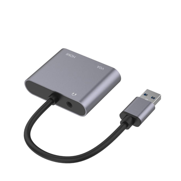 3-In-1 Usb Hub Adapter Hdmi Vga Audio