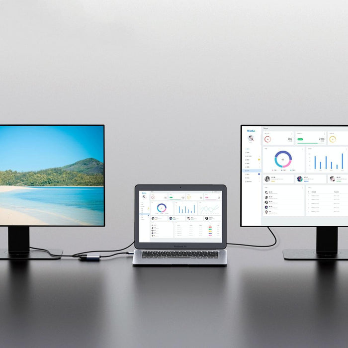 3-In-1 Usb Hub Adapter Hdmi Vga Audio