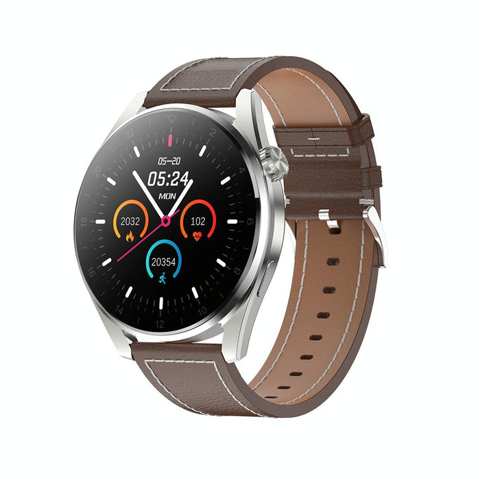 Ip68 Leather Smart Watch Colour Screen