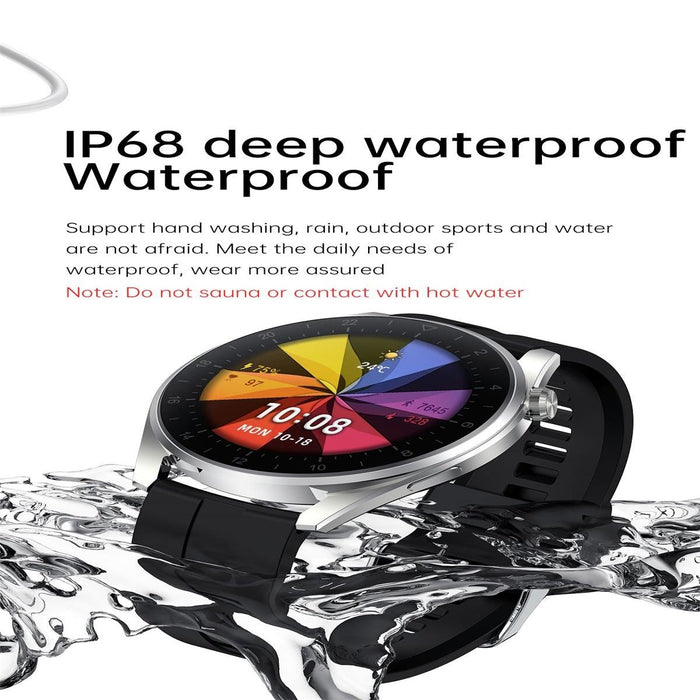 Ip68 Silicone Smart Watch Colour Screen