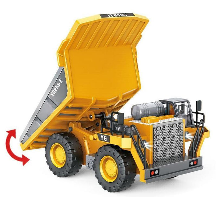 2.4G Rc 9-Ch Cargo Construction Truck 1:24 Multi-Function Dumper