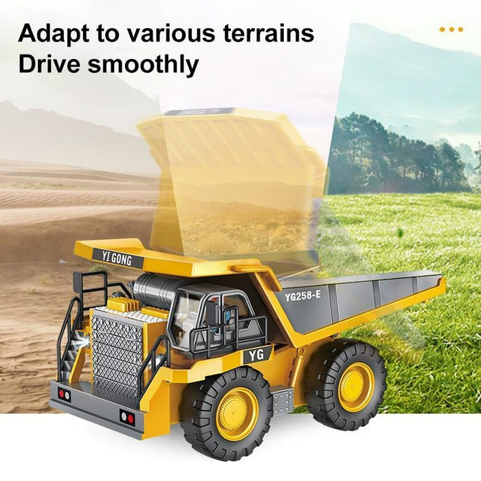 2.4G Rc 9-Ch Cargo Construction Truck 1:24 Multi-Function Dumper